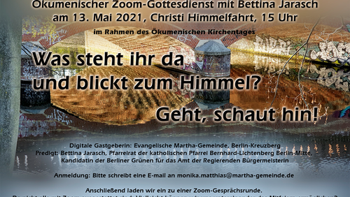 Ökumenischer Zoom-Gottesdienst an Christi Himmelfahrt