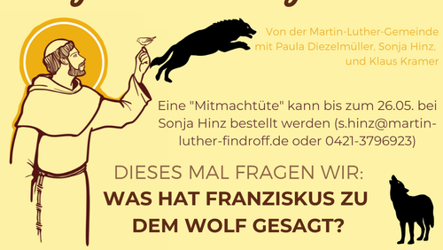 Was hat Franziskus zu dem Wolf gesagt?