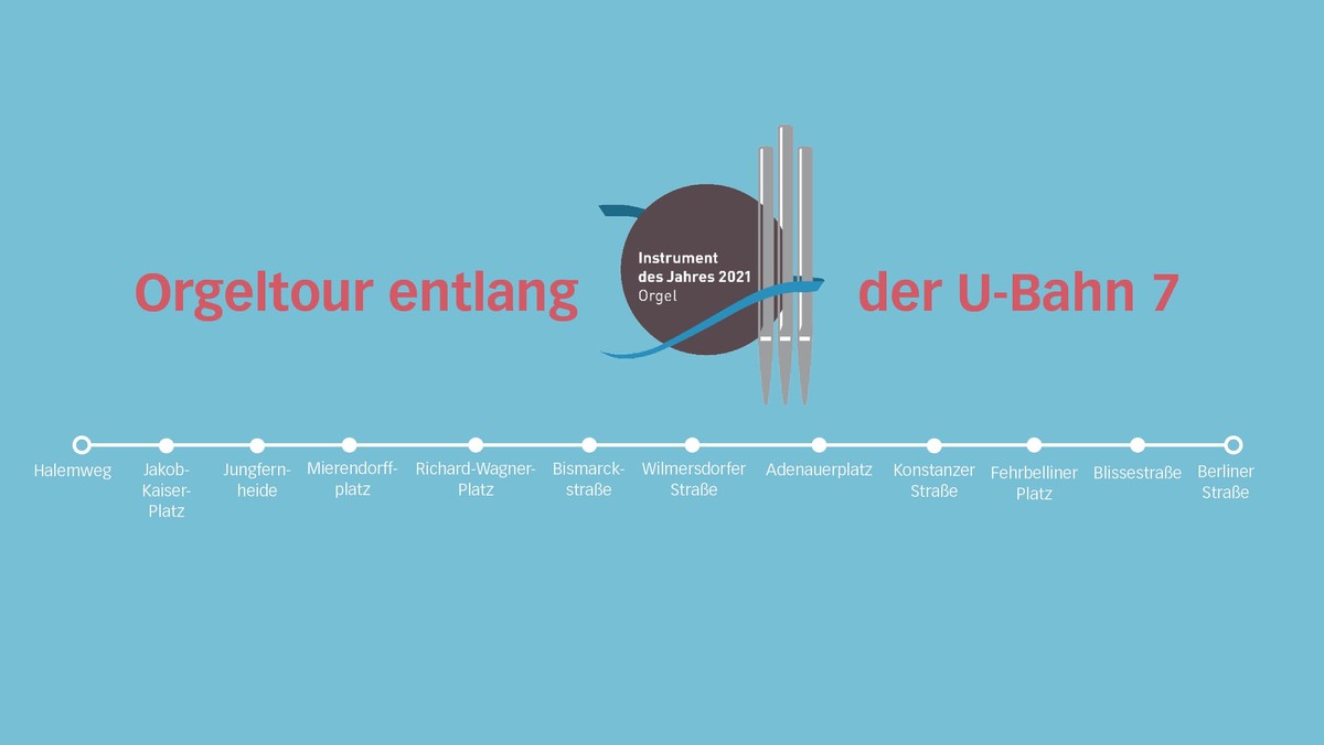 Einsteigen, bitte! Konzert-Hopping mit der U-Bahn 7 zu Orgelkonzerten in sechs Kirchen