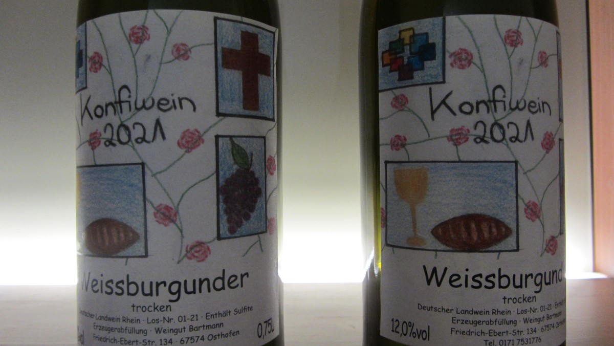 Konfi-Wein des Jahrgangs 20/21