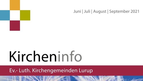 Kircheninfo für die Sommermonate