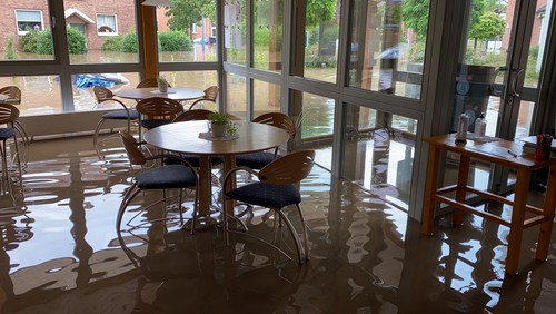 Hochwasser in Inden