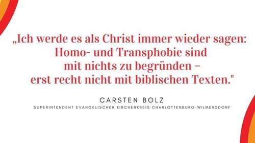 Mitteilung des Superintendenten zur Homo- und Transphobie
