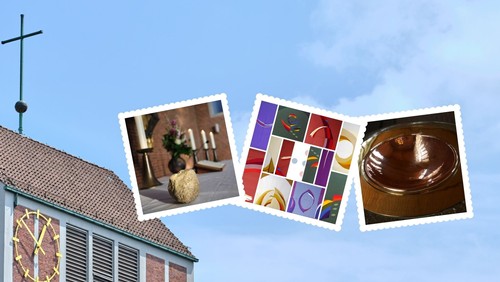 Muschelkalk, Steinbrocken und Webware