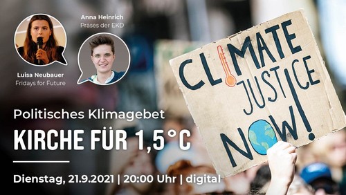 Politisches Klimagebet “Kirche für 1,5°”