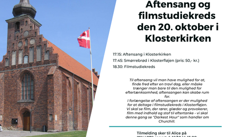 Aftensang og filmstudiekreds den 20. oktober