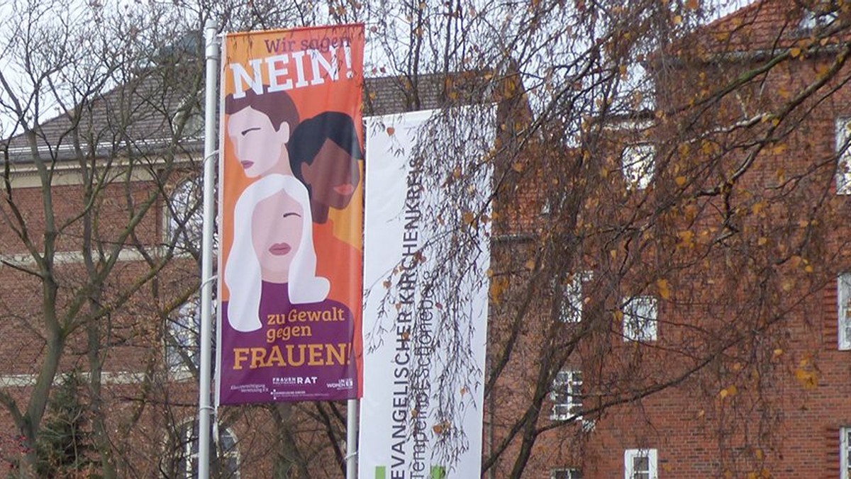 "Wir sagen Nein zur Gewalt gegen Frauen"
