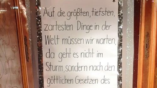 Unser Schaukasten zum 3. Advent