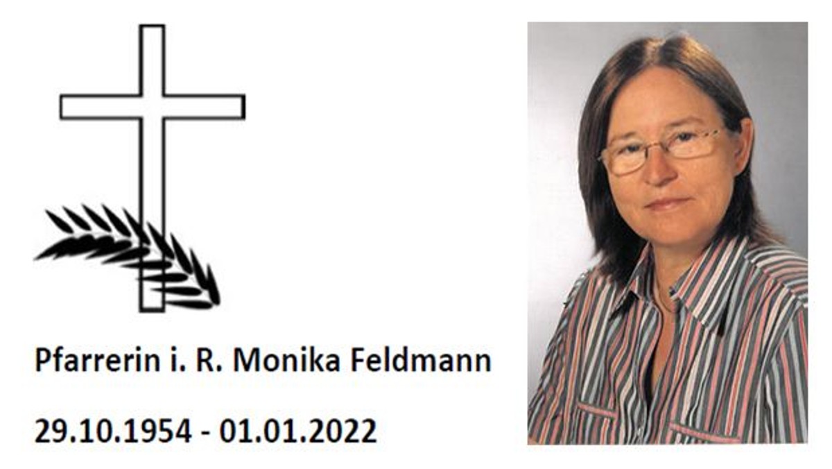 Wir trauern um Pfarrerin i.R. Monika Feldmann