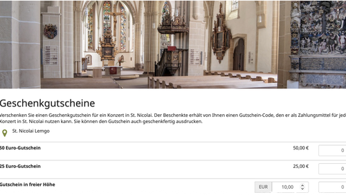 Gutscheine schenken
