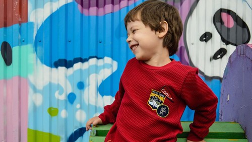 Gropius Graffiti für Kinder auf dem Apfelsinenplatz