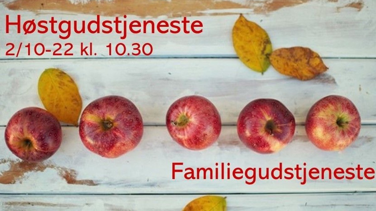 Høstgudstjeneste for børn og voksne. Lundehus Kirke, 1 dåb