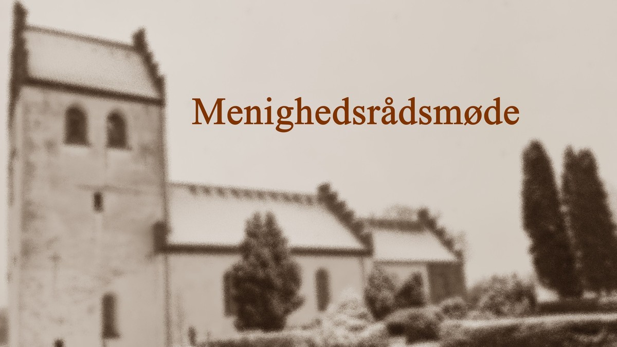Menighedsrådsmøde
