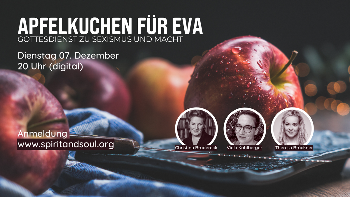 "Apfelkuchen für Eva" - ONLINE-Gottesdienst zu Sexismus und Macht