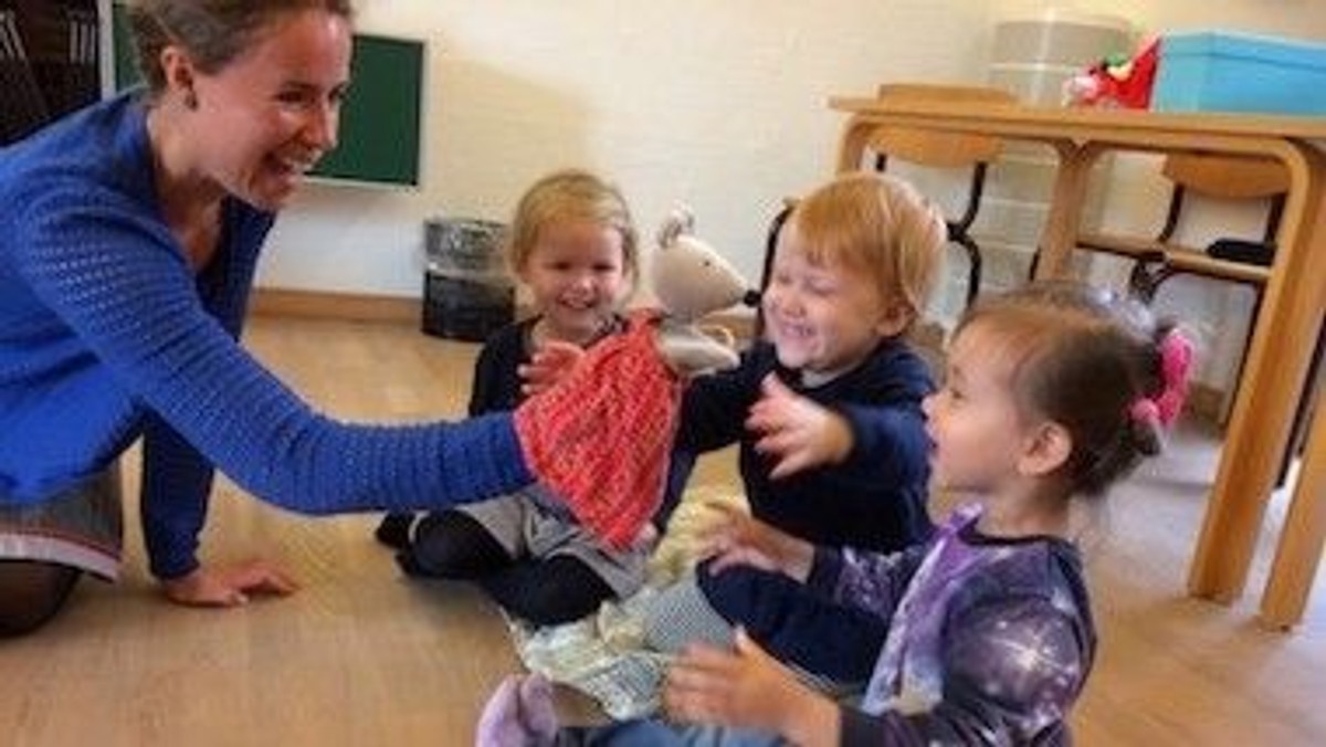 Pinsefest i Strandby Kirke for børnehaven