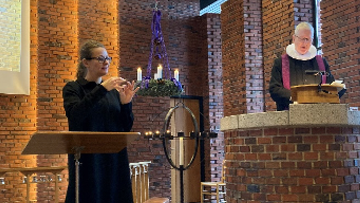 Gudstjeneste med tegnsprogstolkning