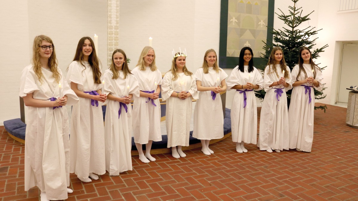Lucia gudstjeneste Johanneskirken v/ Christel Frederiksen