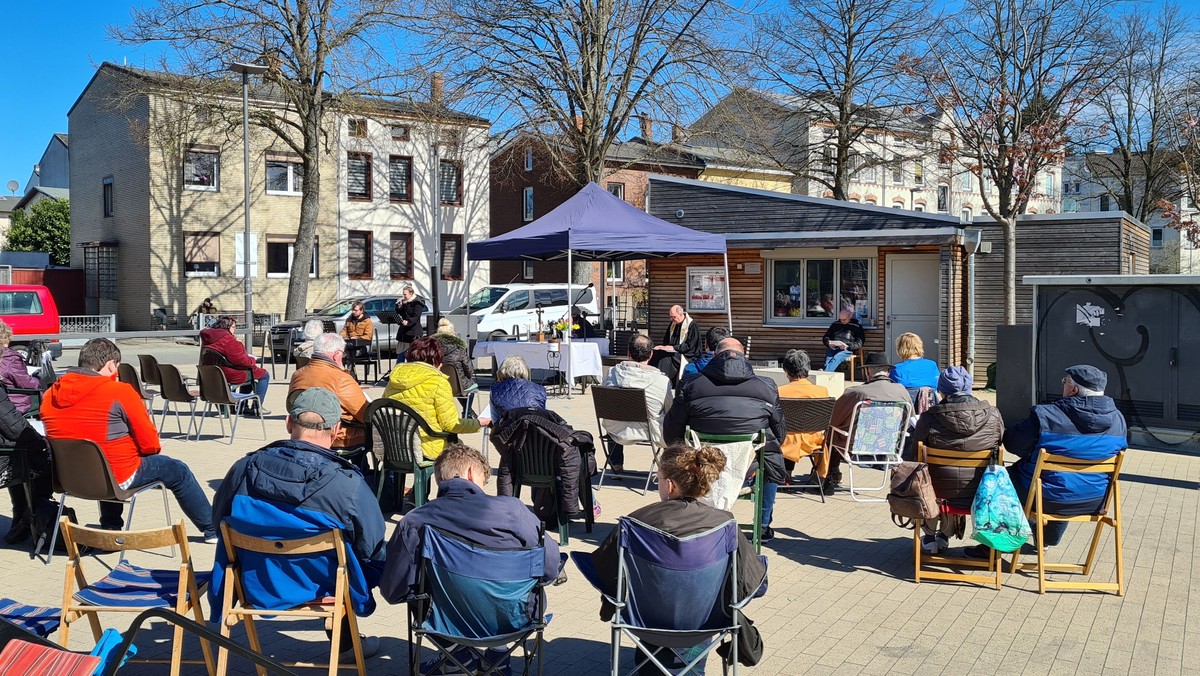 Open Air Erntedank- Gottesdienst auf dem Brolingplatz mit Kindergottesdienst