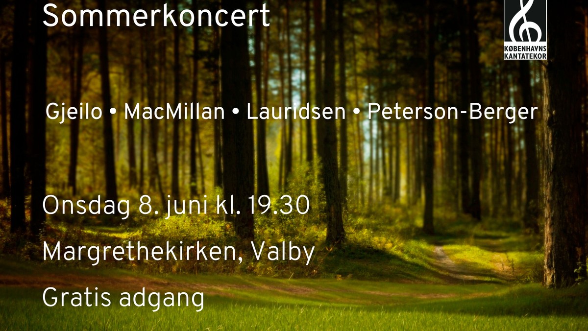 Sommerkoncert med Kantatekoret