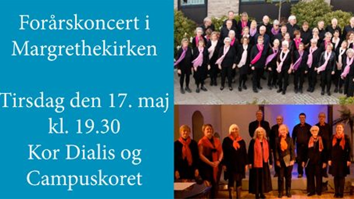 Koncert med Kor Dialis og Campuskoret København