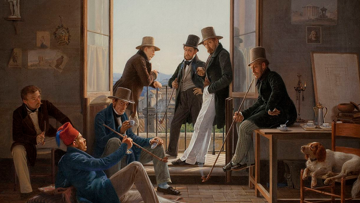 Gretelyaften - Danske kunstnere i Italien