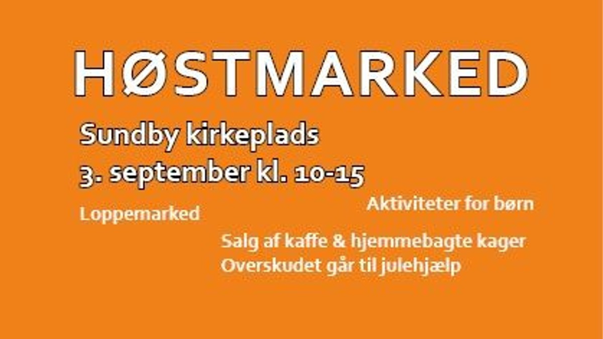 Høstmarked på kirkepladsen