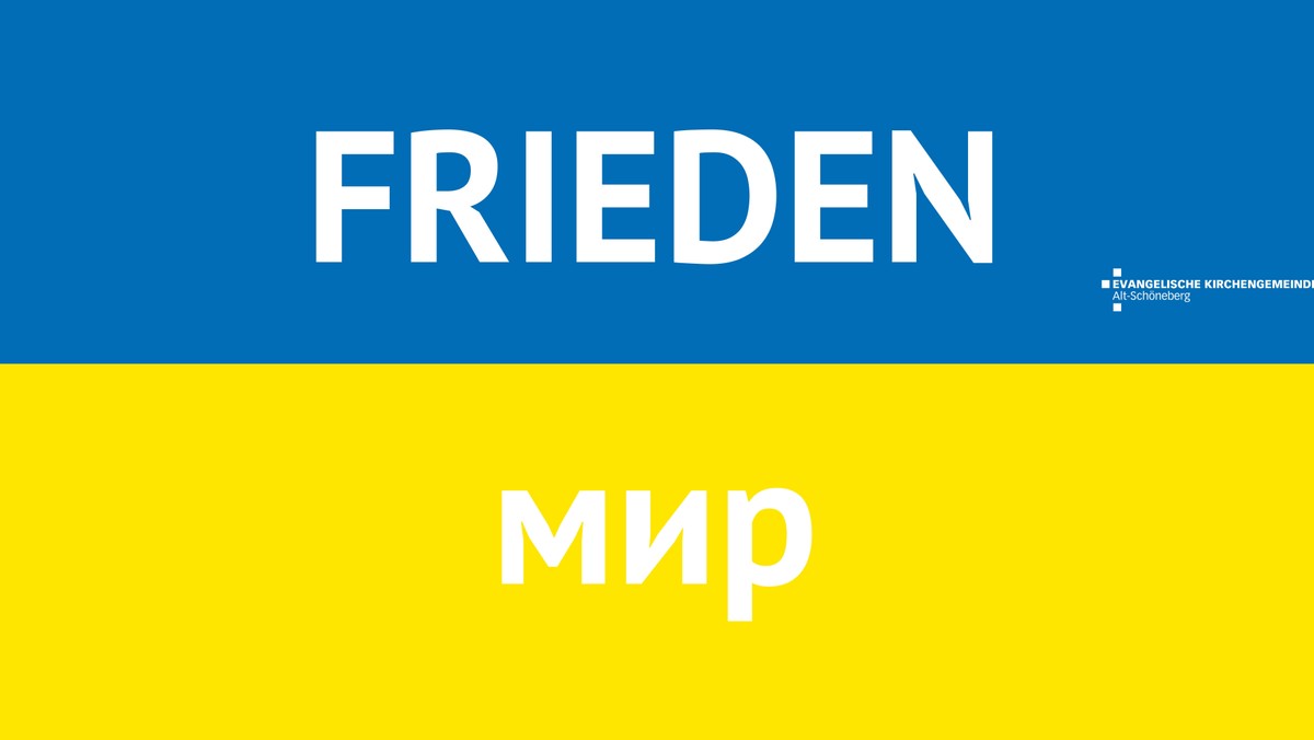 Friedensgebet für den Frieden in der Ukraine, Russland und Europa