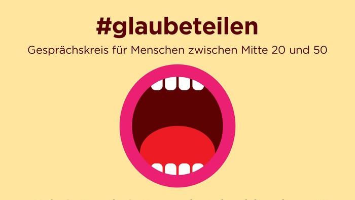 Gemeinschaftsveranstaltung für Männer zwischen 20 und 50 Jahren mit dem Thema "Glaubeteilen".
