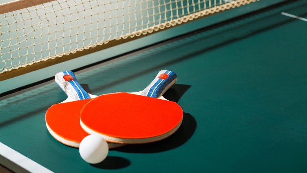 Tischtennis im Garten