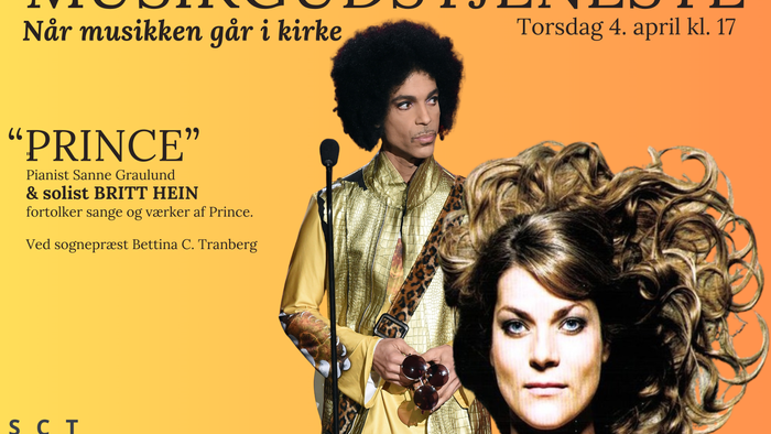 Musikgudstjeneste med Prince og Britt Hein