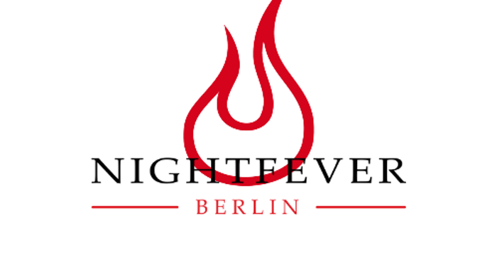 Das Logo zeigt eine Flamme mit dem Text "NIGHTFEVER BERLIN"