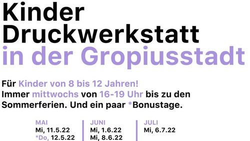 Kinder Druckwerkstatt