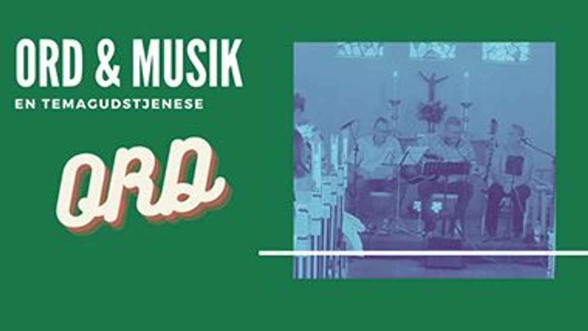 Ord & Musik - FolkChurch med bandet: TideVand feat. digter Flemming Jakobsen - Tema: Ord