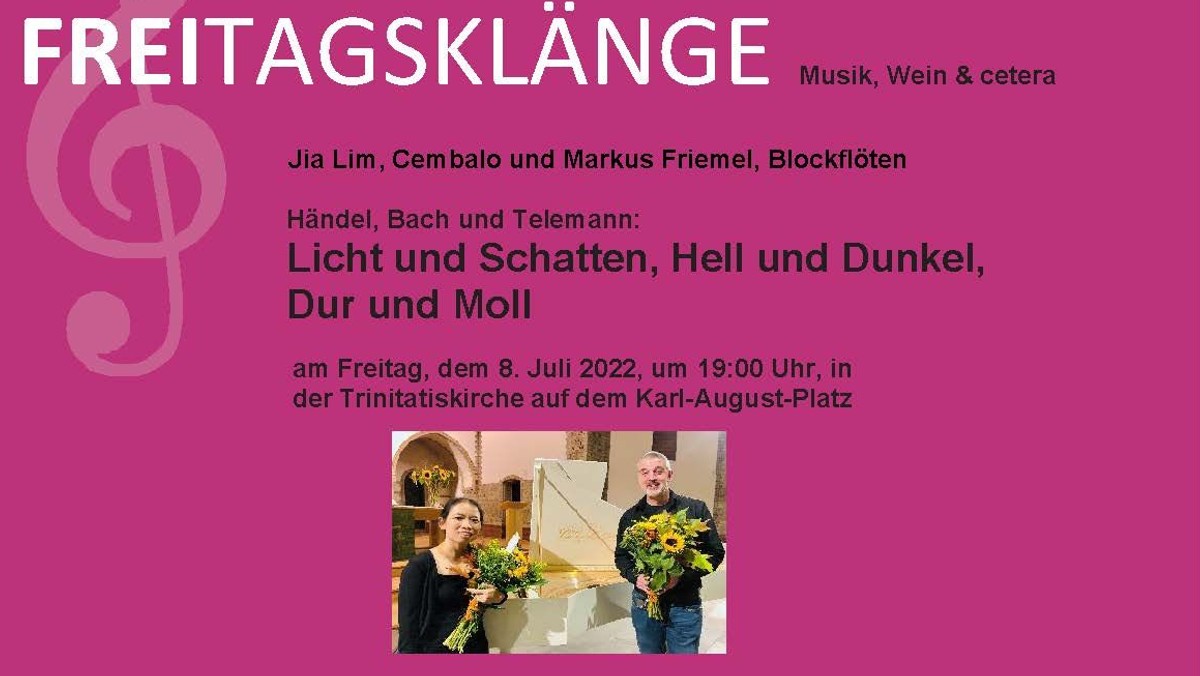 Freitagsklänge mit Barockmusik in der Trinitatiskirche