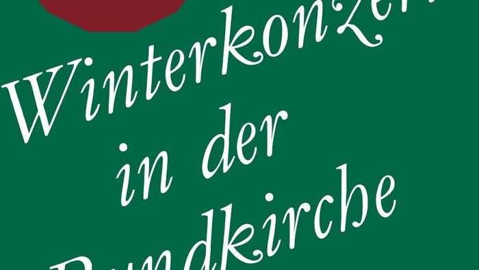 Das Bild zeigt das Logo für das Winterkonzert in der Rundkirche