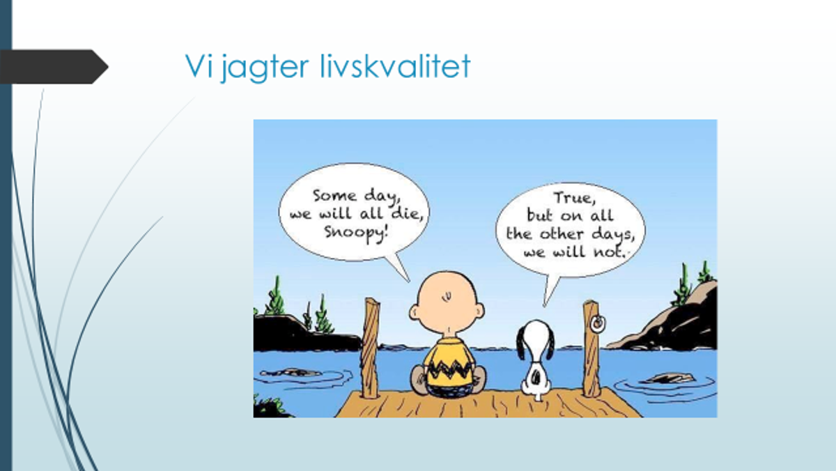 At lindre og ledsage v. overlæge Ulla Kelly og fysioterapeut Anne Dyrløv, Palliativt Team Fyn.