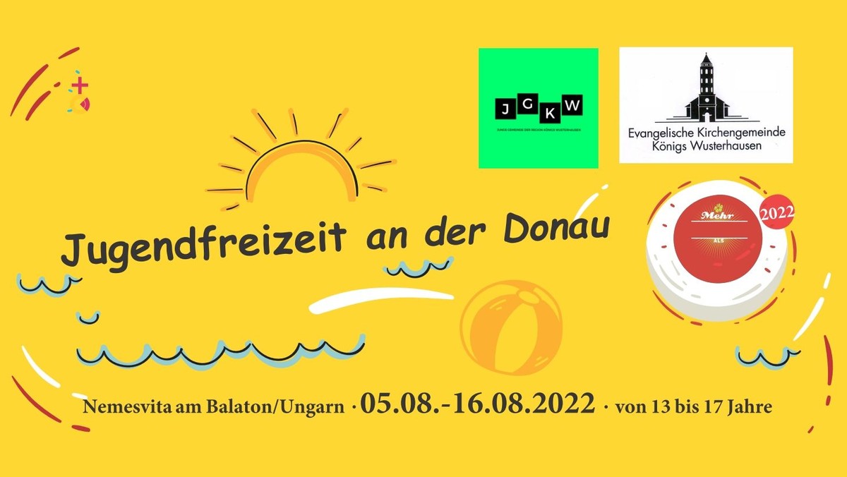 Jugendfreizeit in Ungarn von 5. bis 16.8.2022