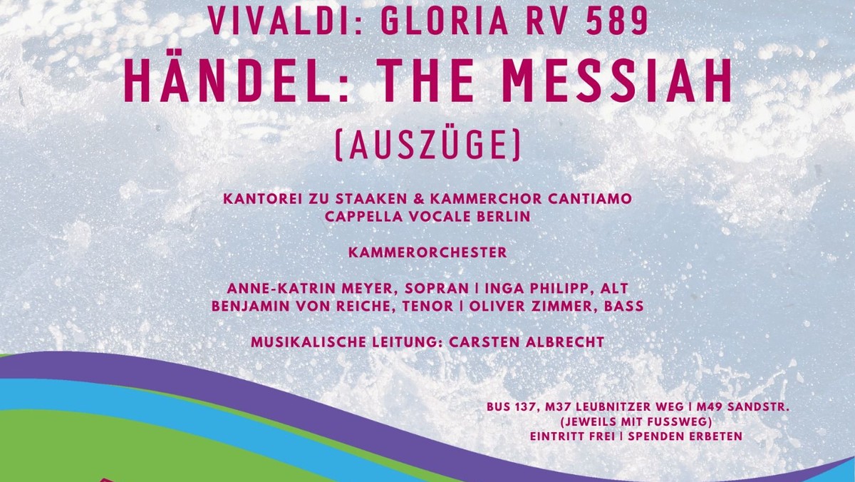 Konzert Vivaldi: Gloria und Händel: Messiah