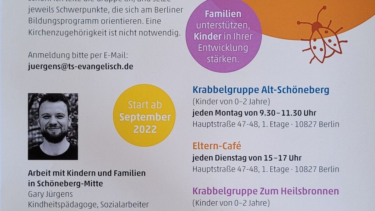 Krabbelgruppe für Kinder von 0 -2 Jahren (mit Anmeldung)