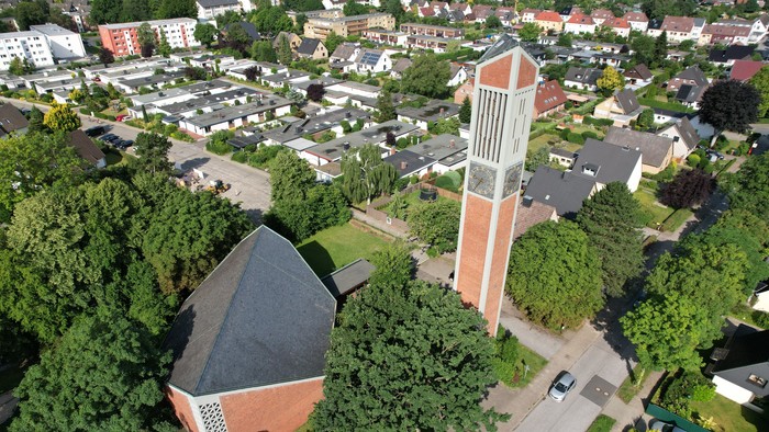 Thomaskirche Elmshorn, Luftbild