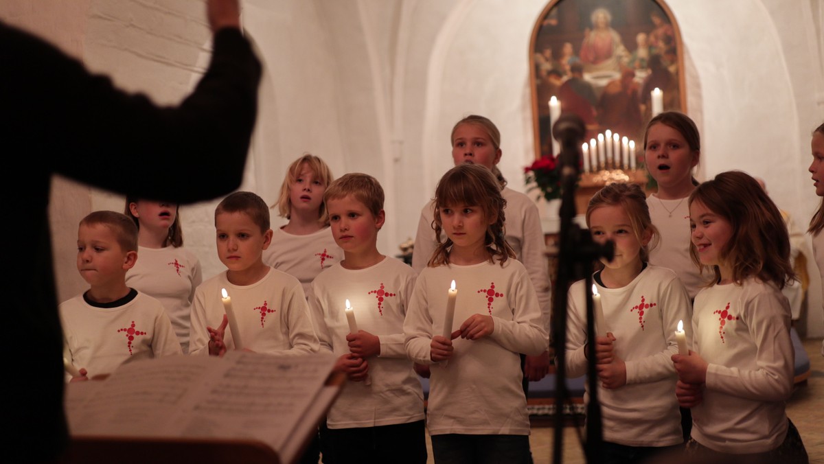 Kirkespirerne øver