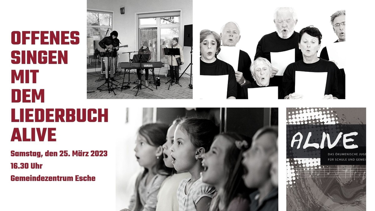 Offenes Singen aus dem Liederbuch „Alive"