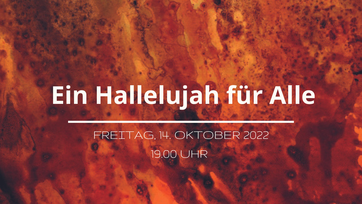 Internationale Chormusiktage ChorInt. Mitsing-Workshop "Ein Hallelujah für Alle!" für Sänger*innen und Nichtsänger*innen
