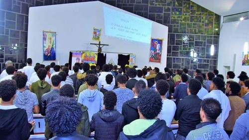 eritreisch-orthodoxer Gottesdienst in Tigrinya
