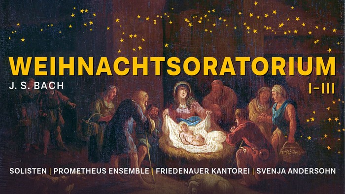 Weihnachtsoratorium von J. S. Bach, Interpretiert von Solisten und Ensembles, festliche Darstellung der Weihnachtsgeschichte