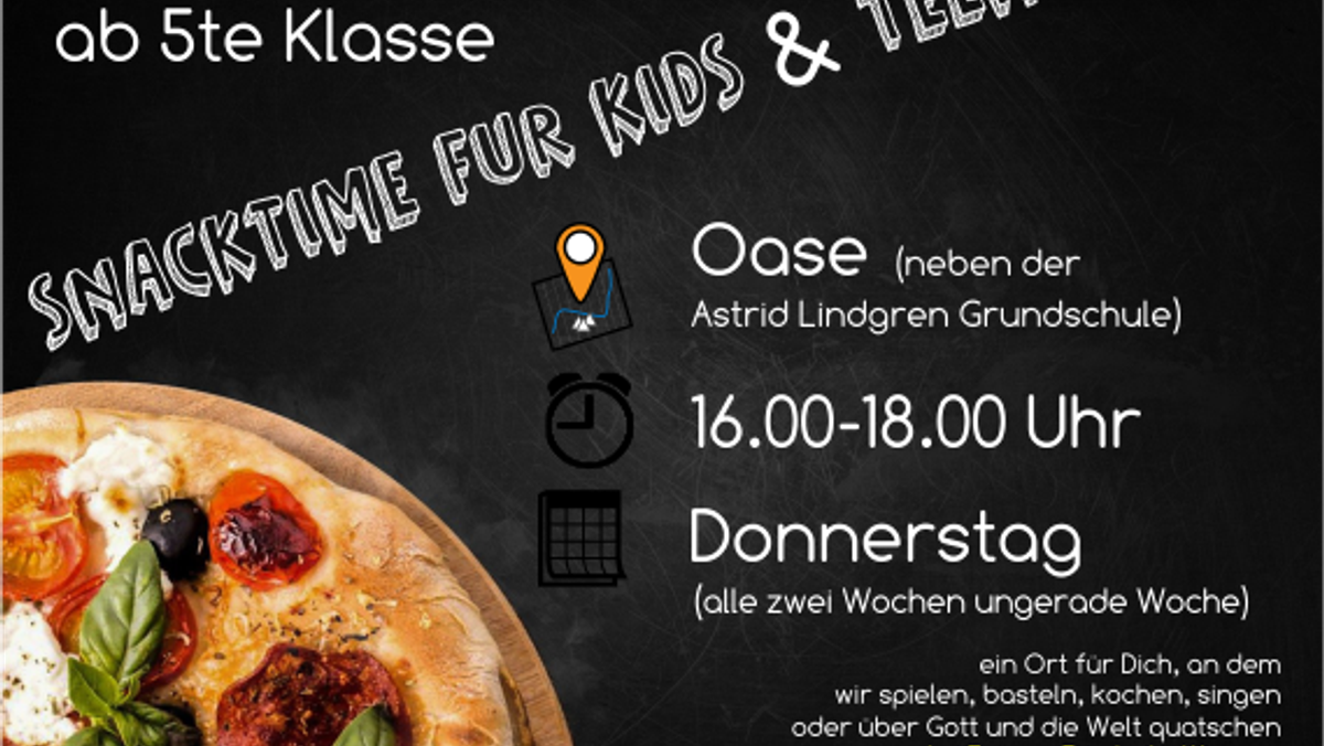 SNACKTIME FÜR KIDS & TEENS in Schönefeld