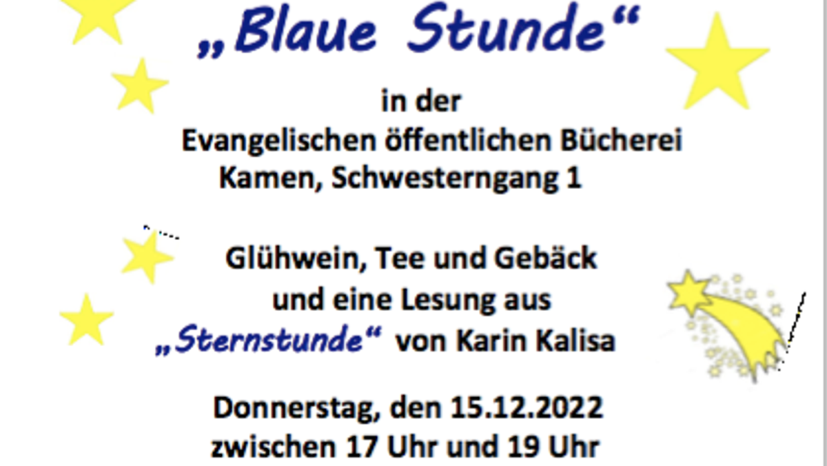 "Blaue Stunde" in der Bücherei