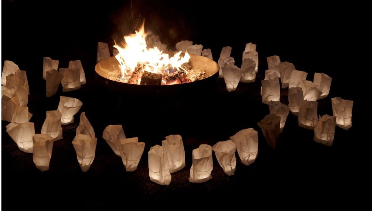 AdventsFeuer mit Taufe
