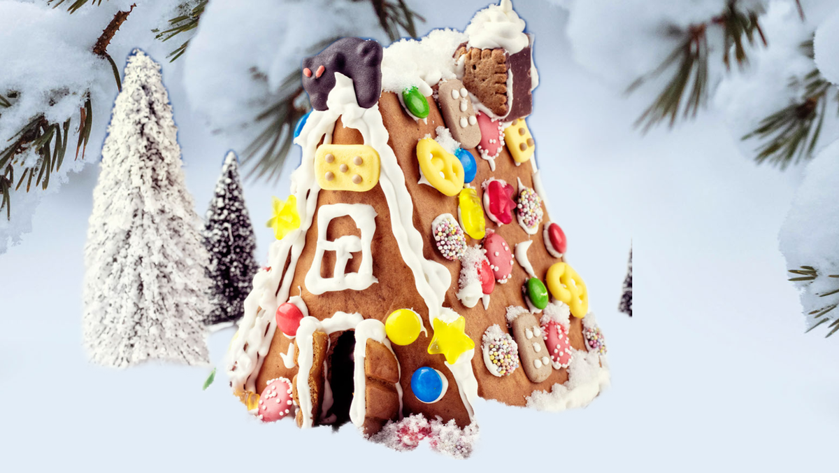 Lebkuchenhäuschen schmücken in der OASE