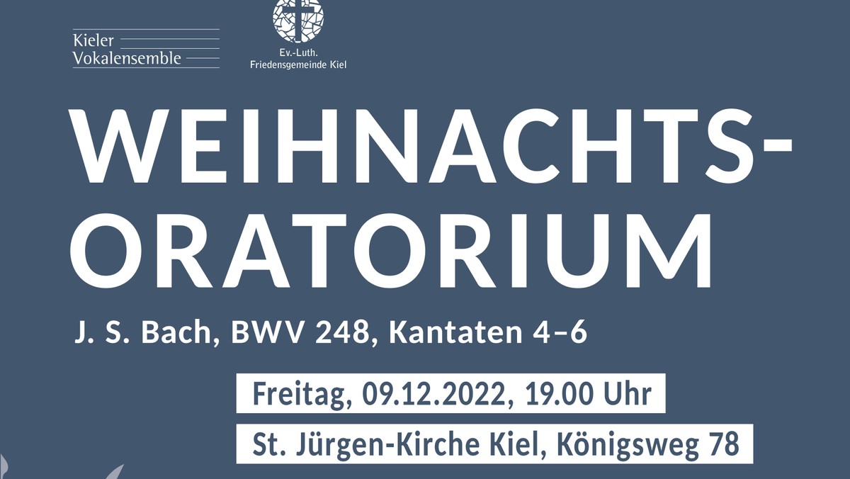 Konzert Weihnachtsoratorium in der St. Jürgen Kirche
